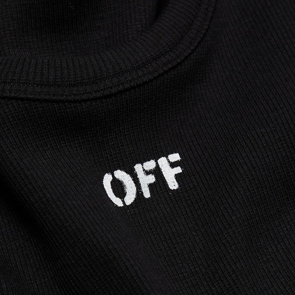 SOLD Authentic Off-White “Main Basic Ribbed T-Shirt” - Picture 4 of 10